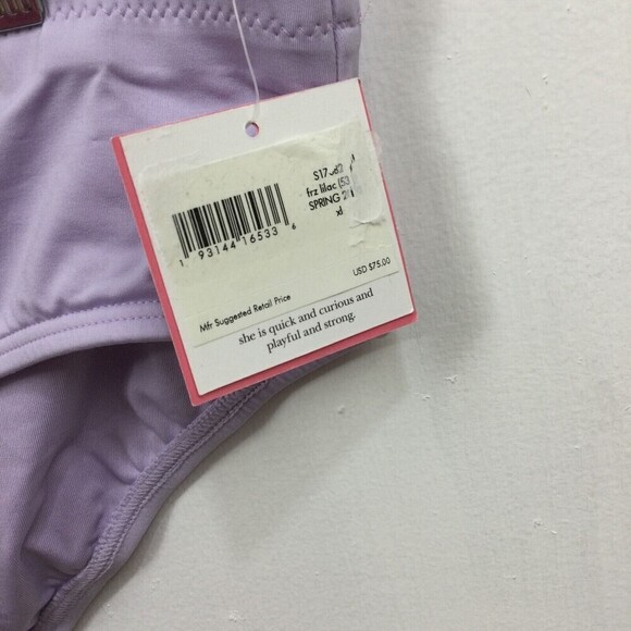 Kate Spade New York Womens Scalloped Hipster Bikini Bottom Lilac Size XL NWT - Picture 3 of 7